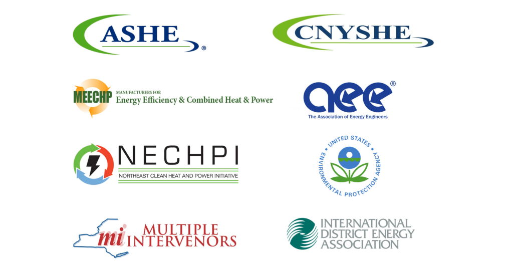 Energy Community - Affiliation and Partners such as ASHE, CNYASHE, NECHPI, Multiple Intervenors, AEE